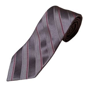 Van Heusen Studio 100% Silk Striped Patterned Tie Formal Dressy